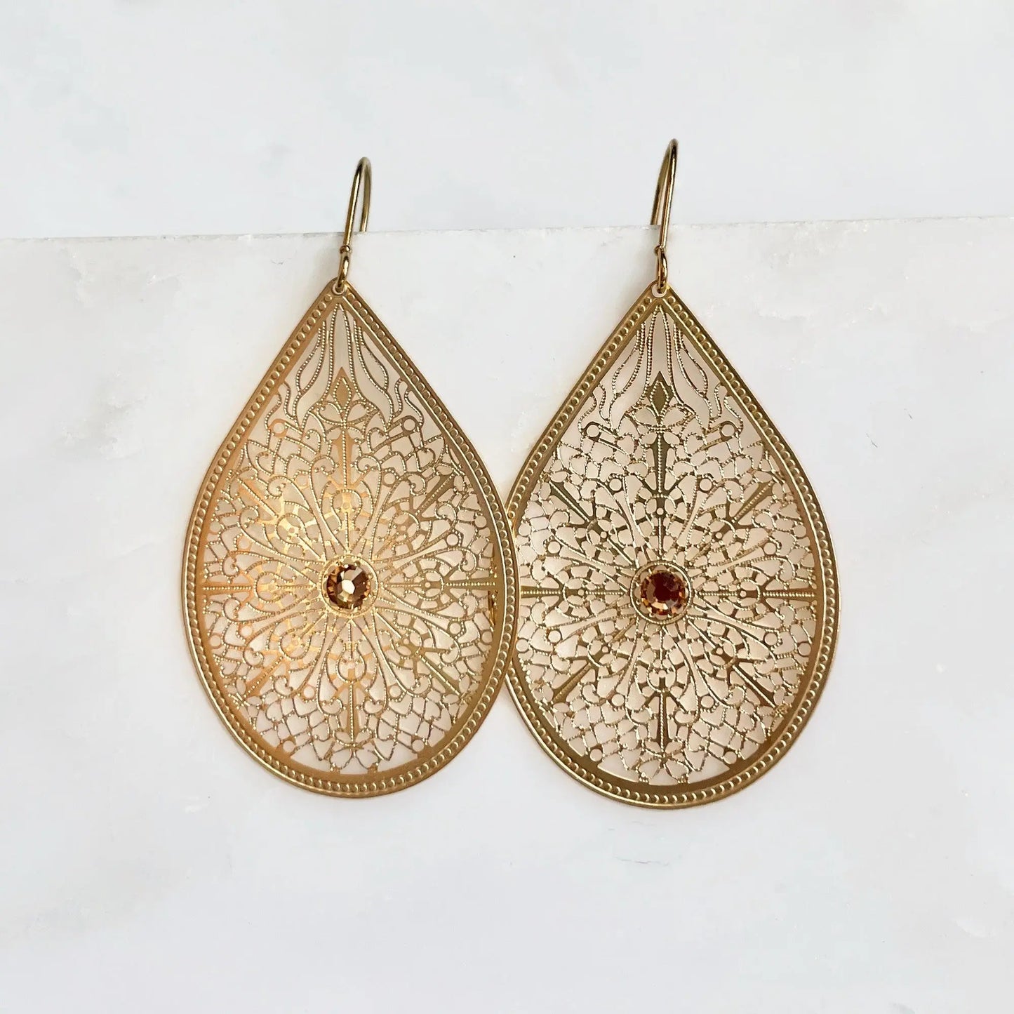 Filigree teardrop earrings boho earrings LoveYourBling