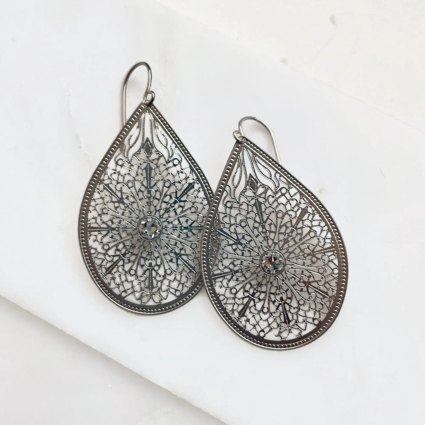 Filigree teardrop earrings boho earrings LoveYourBling