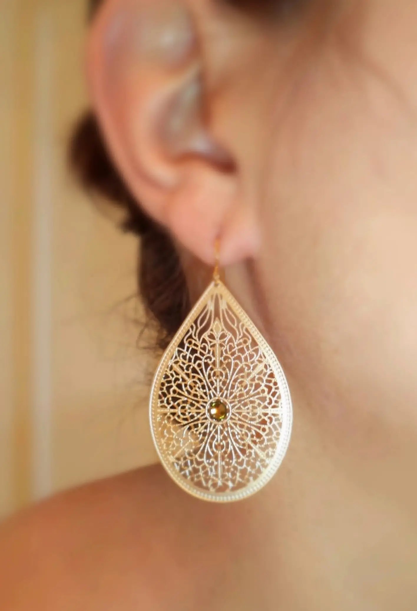 Filigree teardrop earrings boho earrings LoveYourBling