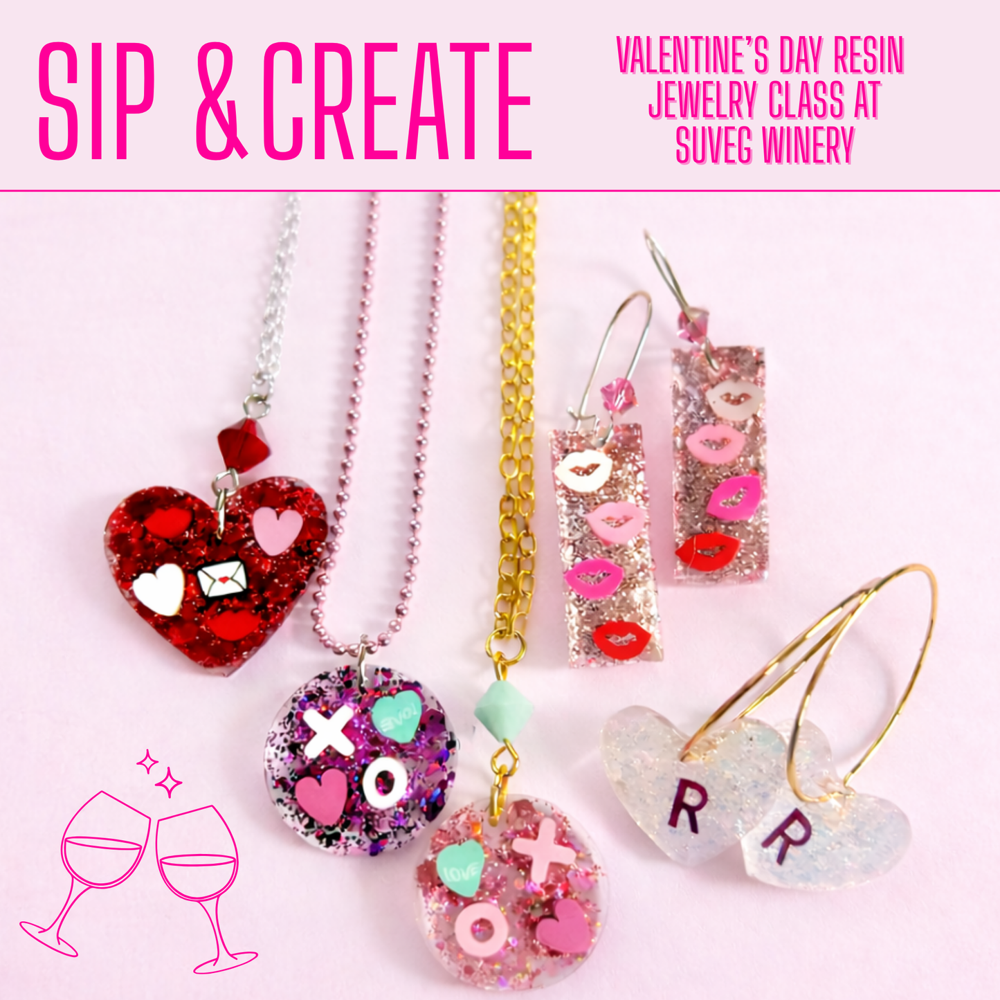 Sip & Create: Valentine’s Resin Jewelry Workshop