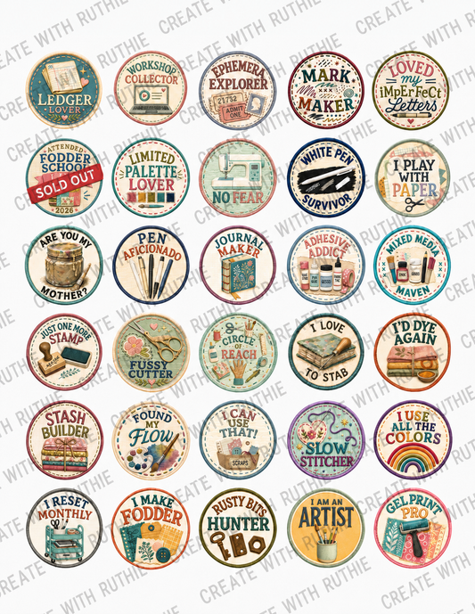 Crafty Badges — Pin-Back Buttons