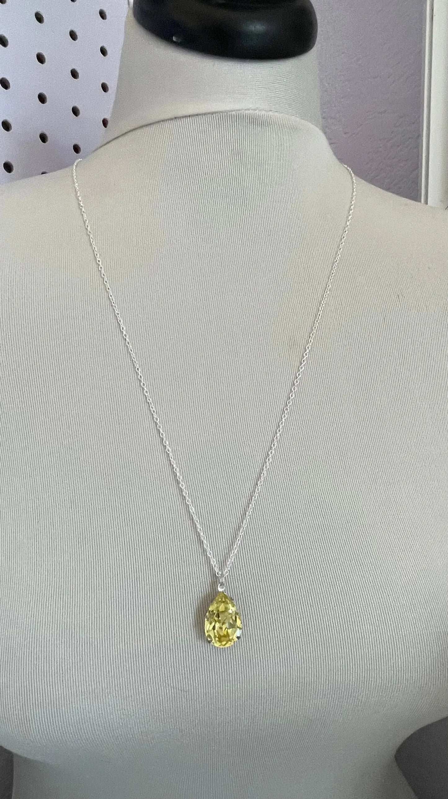 Jonquil Teardrop Pear Pendant LoveYourBling