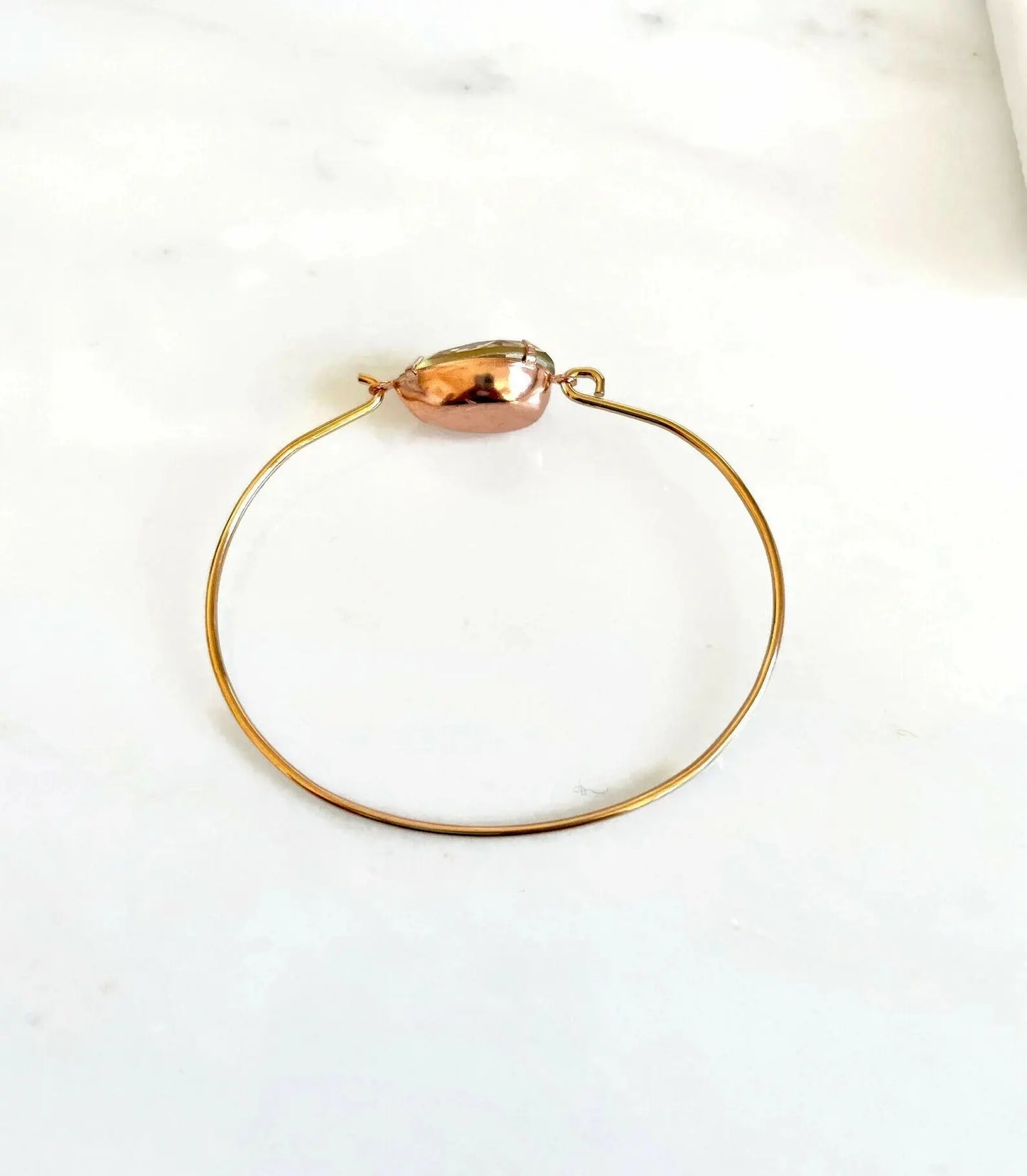 Crystal teardrop bangle bracelet LoveYourBling