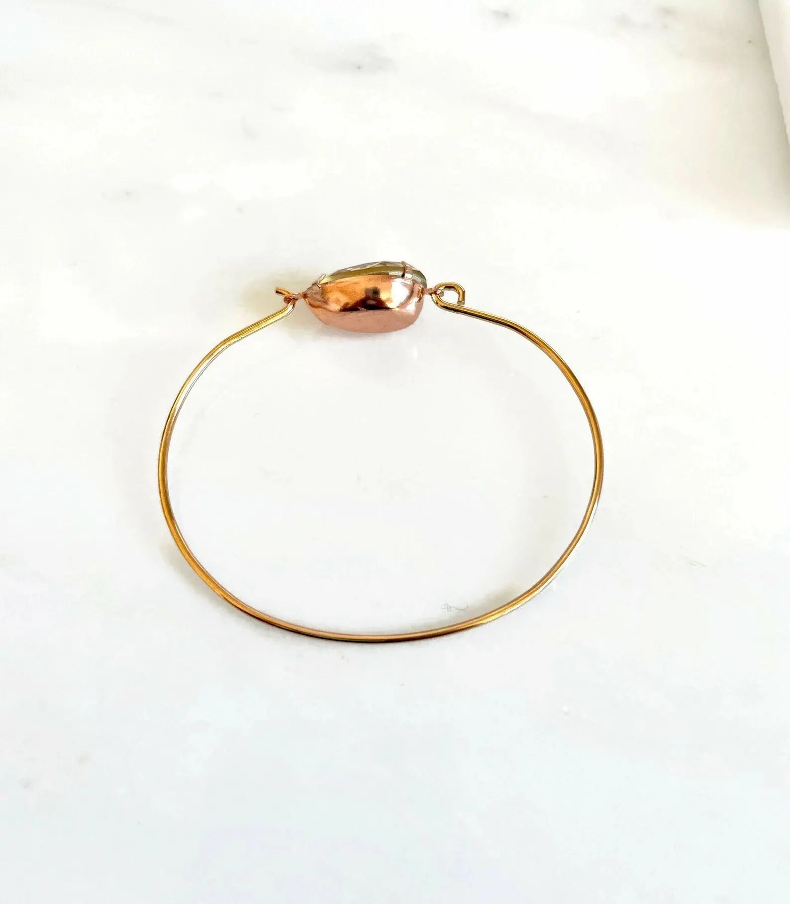 Crystal teardrop bangle bracelet LoveYourBling