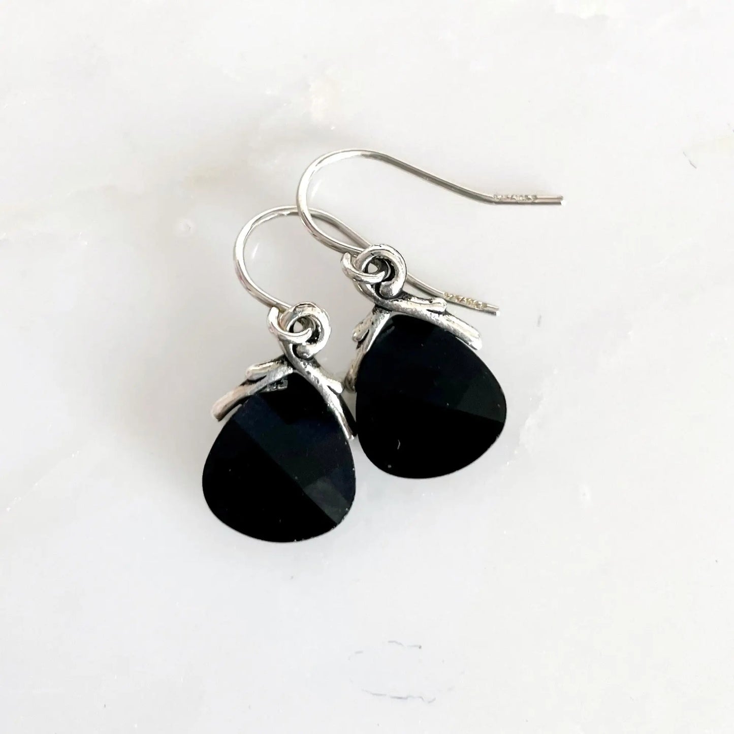 Crystal metallic flat briolette earrings your choice of color LoveYourBling