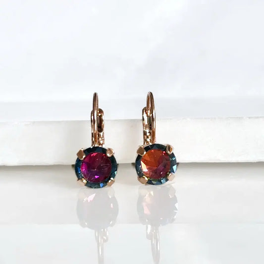 Dark Rainbow Lever back Earrings LoveYourBling