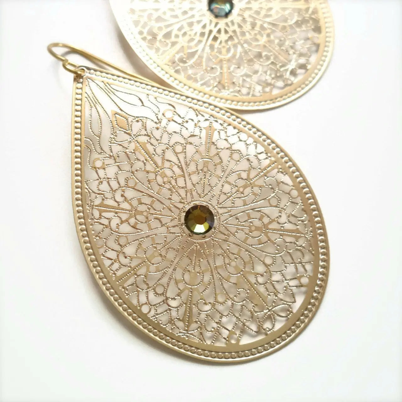 Filigree teardrop earrings boho earrings LoveYourBling