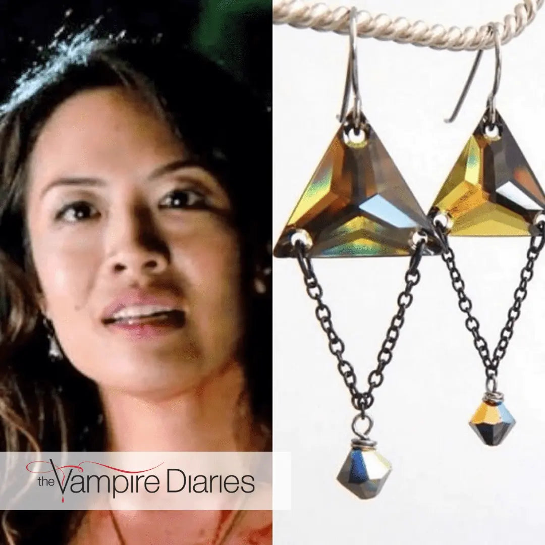 Triangle earrings as seen on The Vampire Diaries LoveYourBling