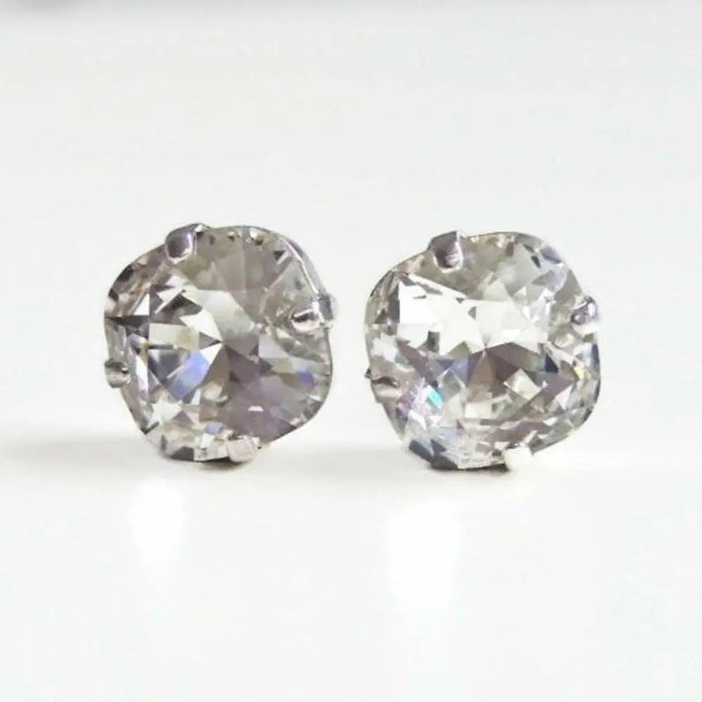 Clear crystal stud earrings 10mm LoveYourBling