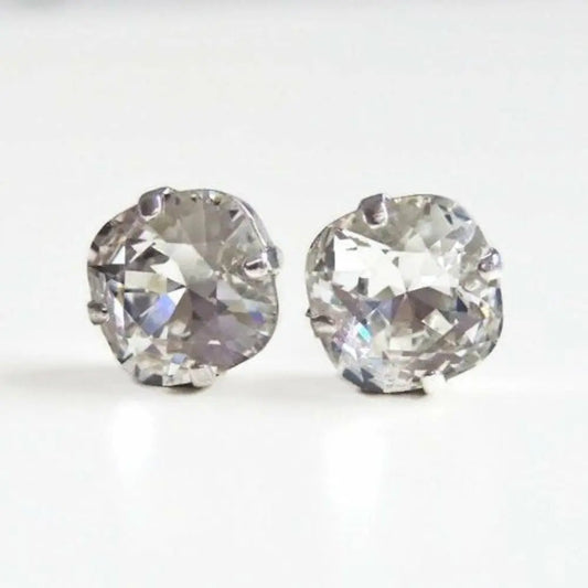 Clear crystal stud earrings 10mm LoveYourBling
