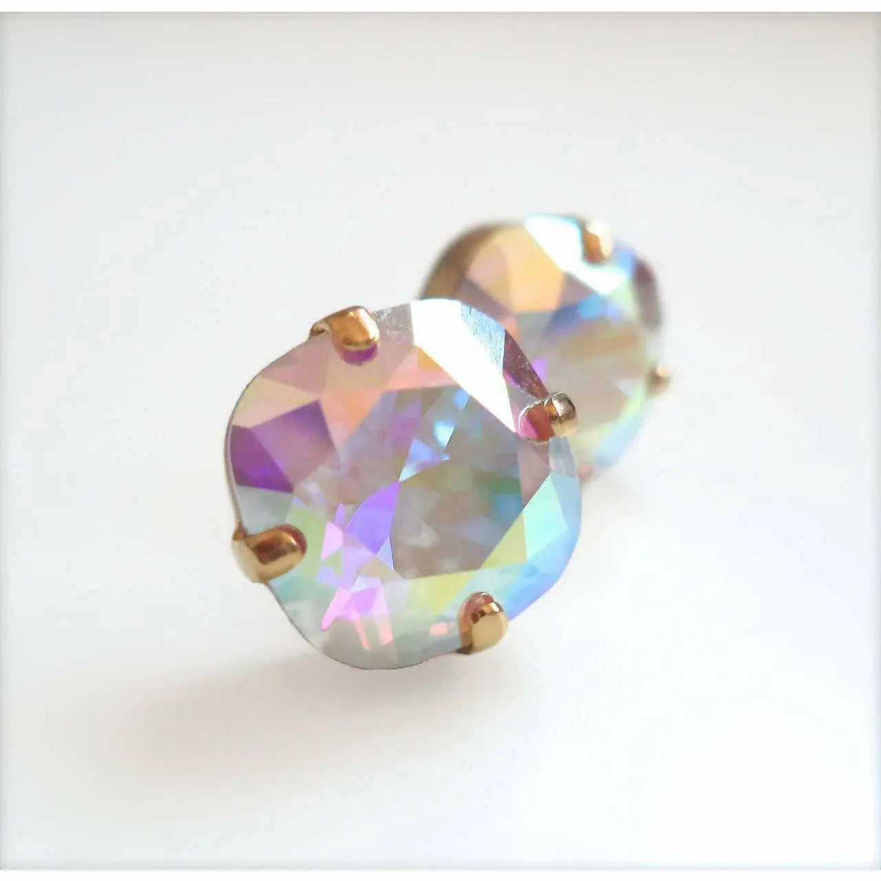 Crystal ab stud earrings 10mm LoveYourBling