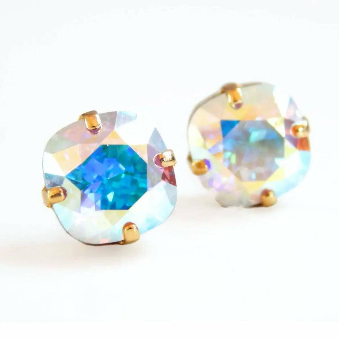 Crystal ab stud earrings 10mm LoveYourBling
