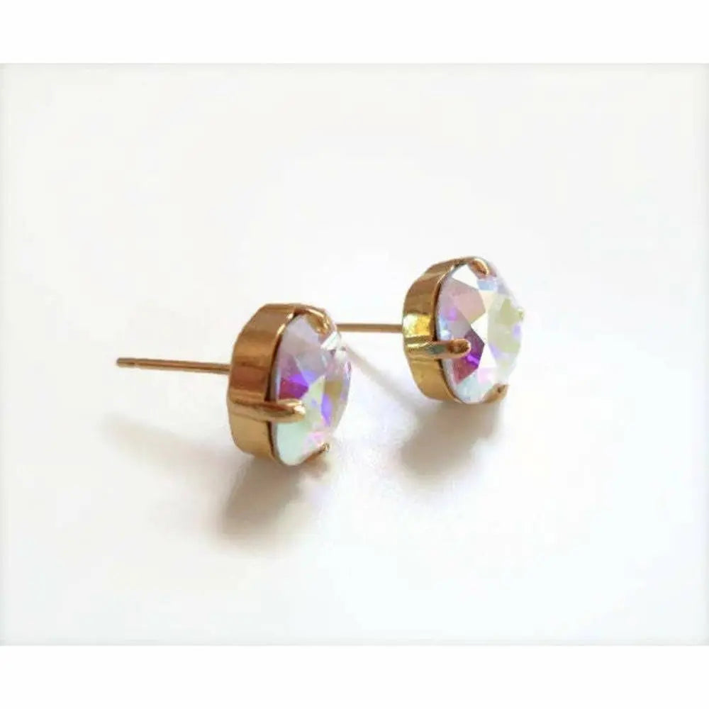 Crystal ab stud earrings 10mm LoveYourBling