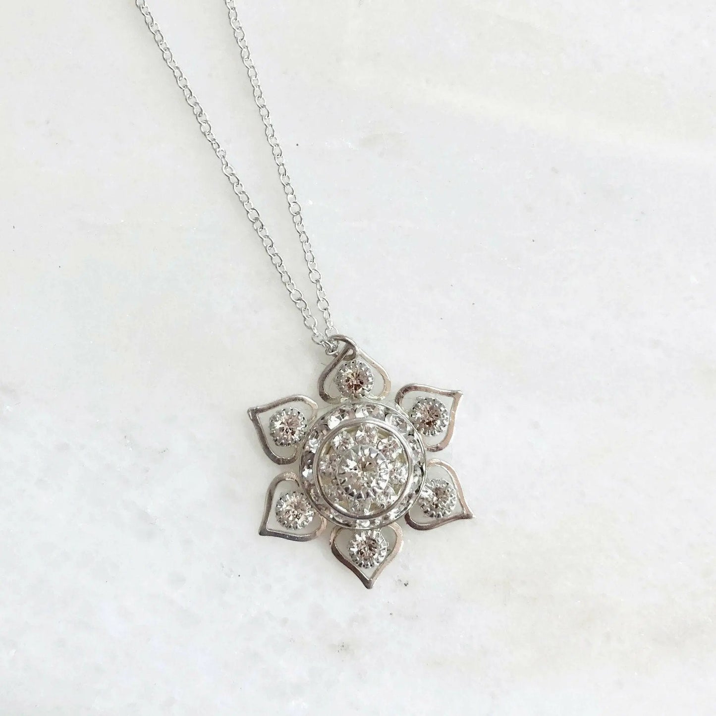 Crystal snowflake necklaces LoveYourBling
