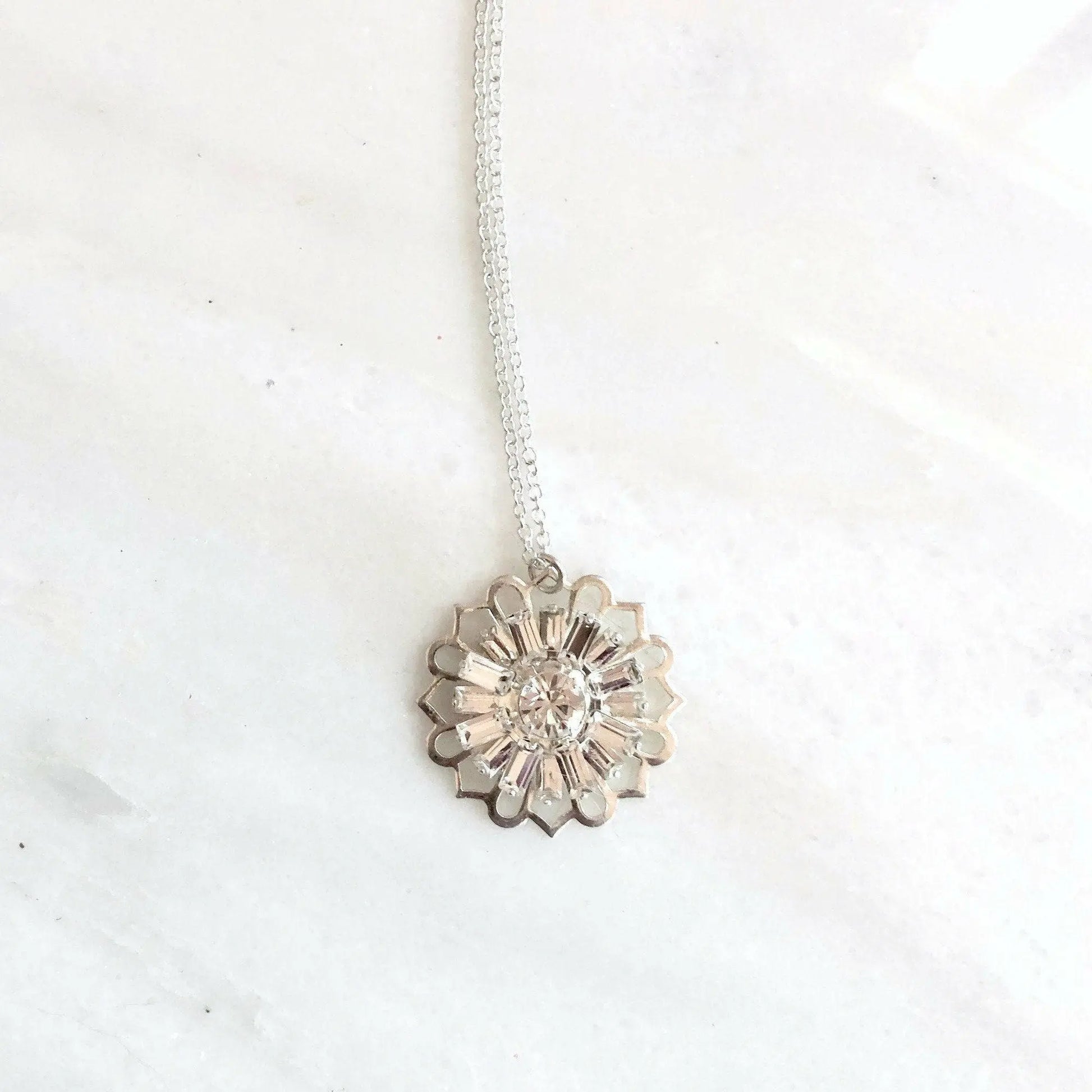 Crystal snowflake necklaces LoveYourBling