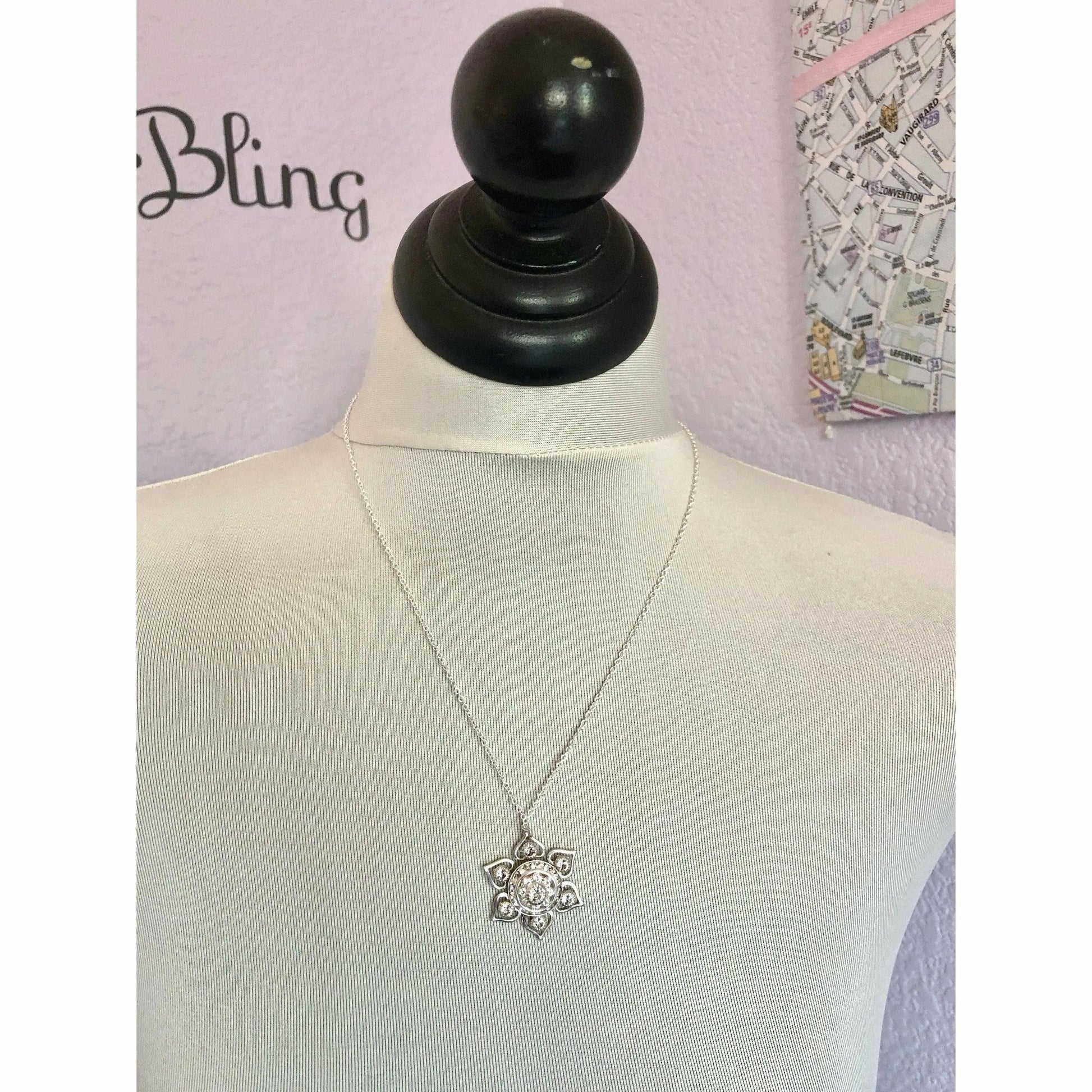 Crystal snowflake necklaces LoveYourBling
