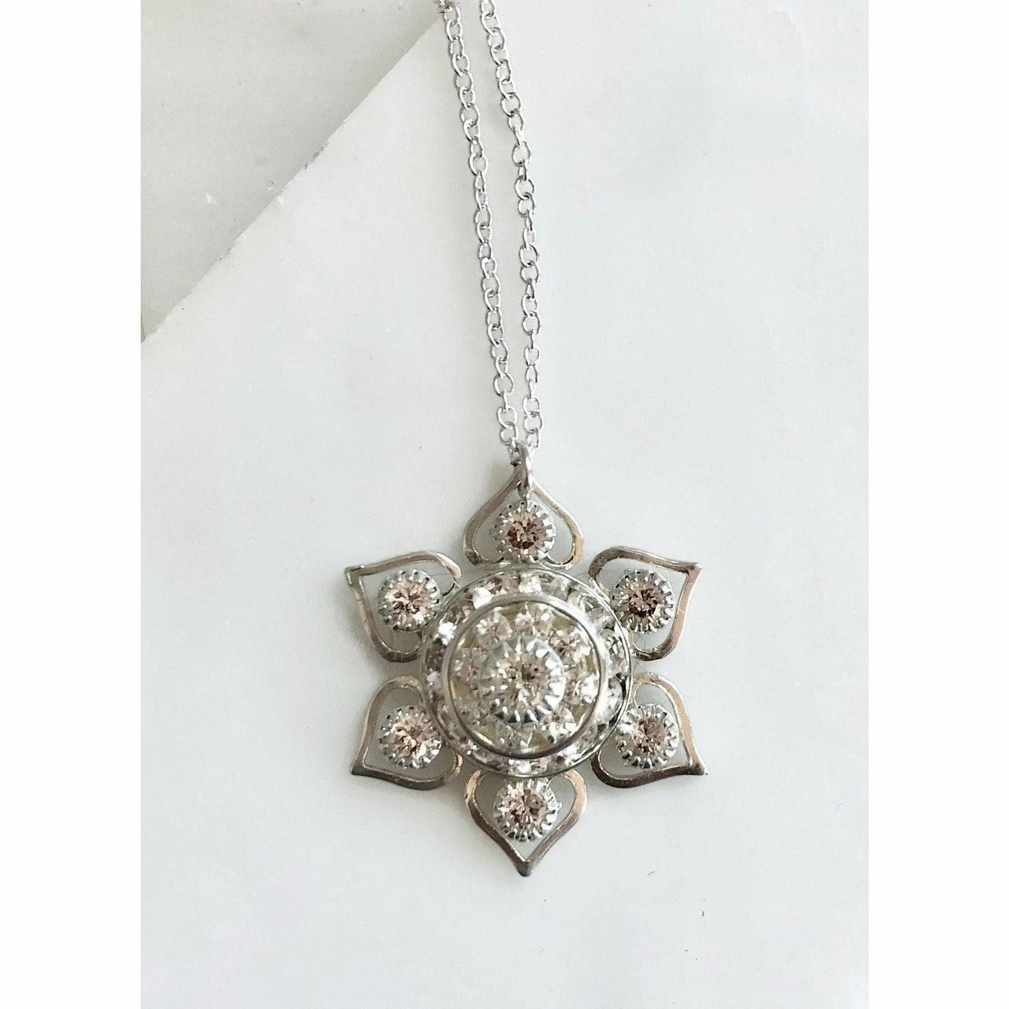 Crystal snowflake necklaces LoveYourBling