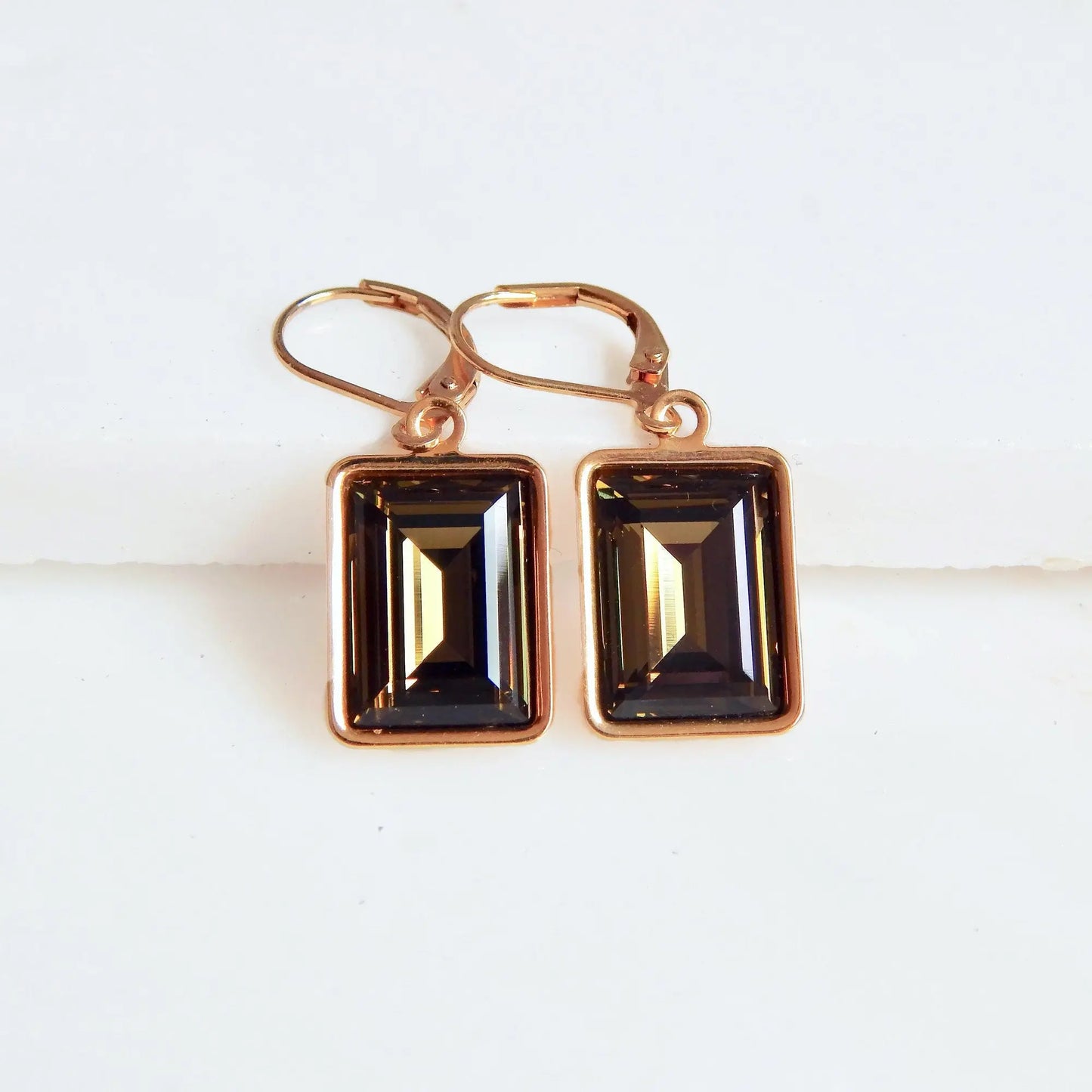 Smokey Quartz crystal Earrings LoveYourBling