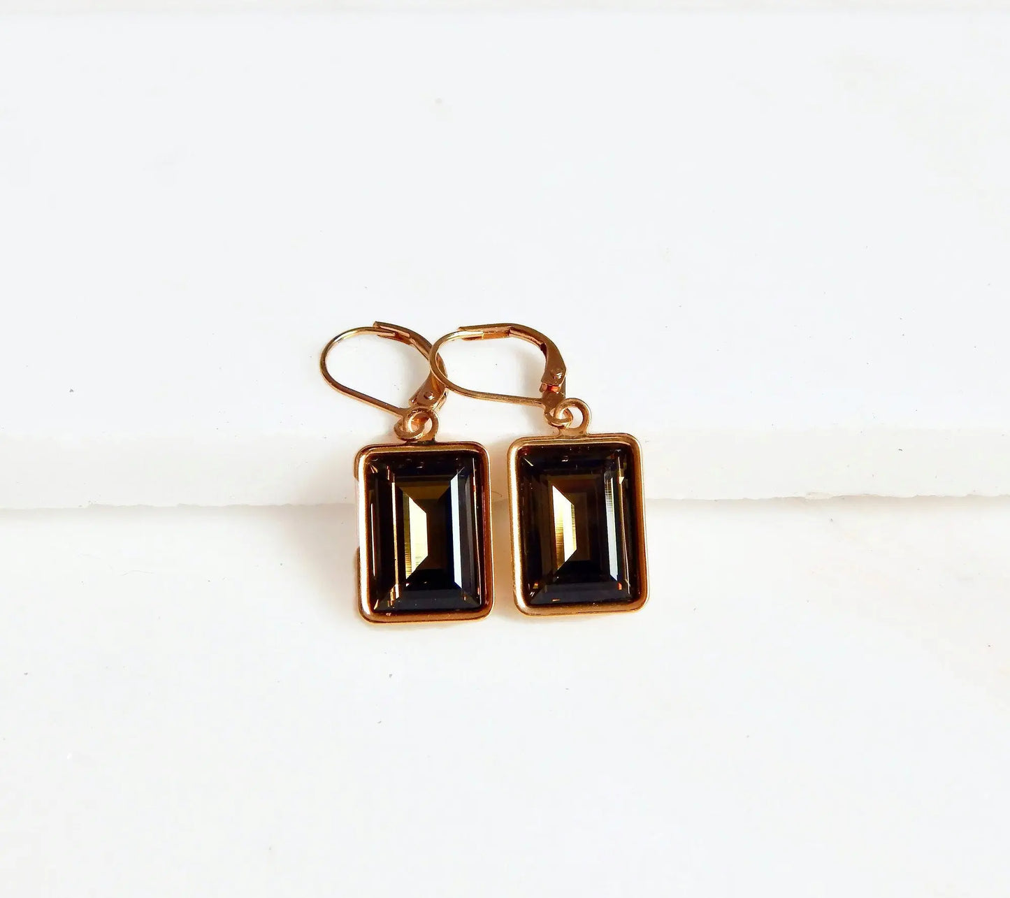 Smokey Quartz crystal Earrings LoveYourBling