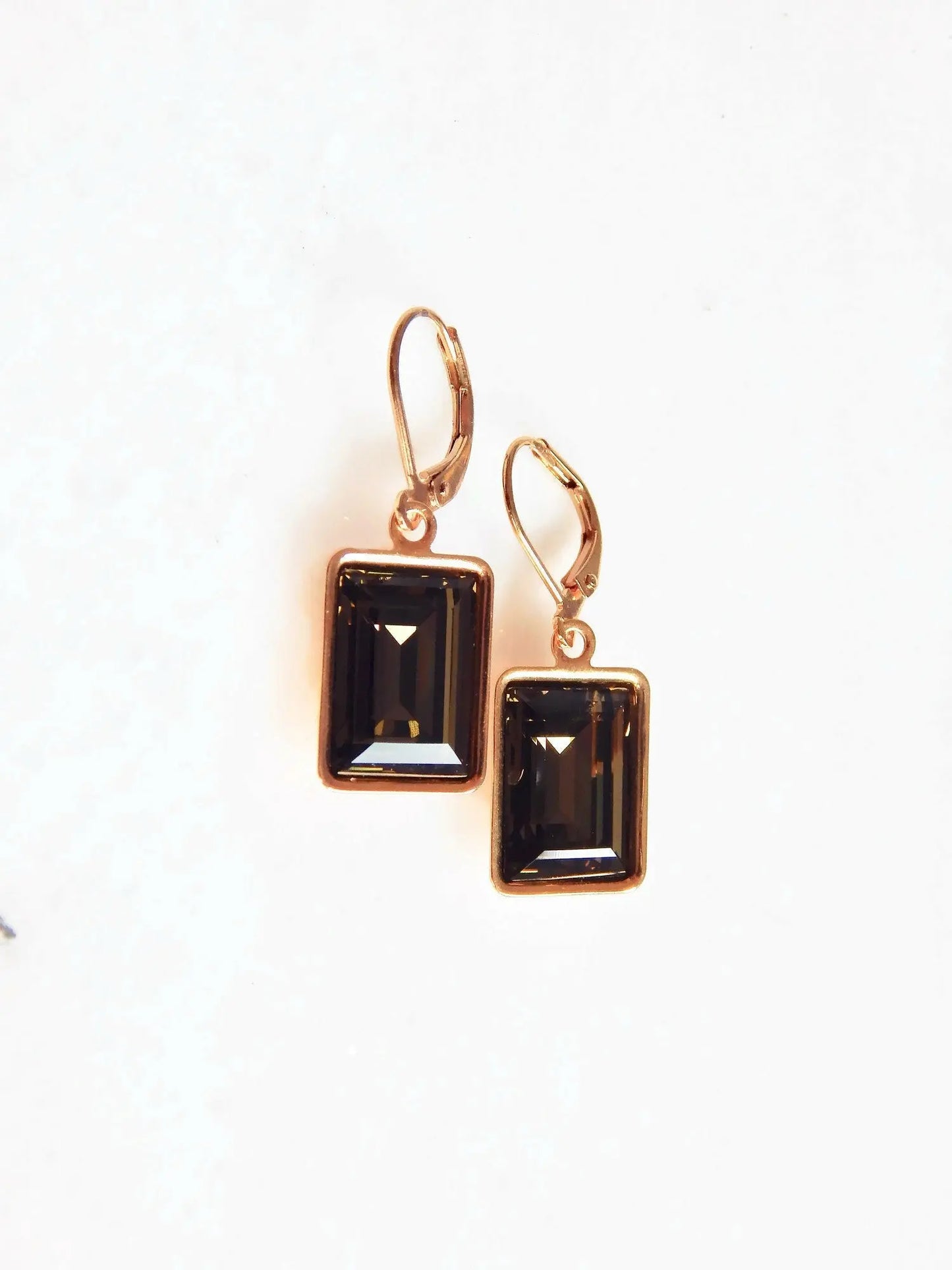 Smokey Quartz crystal Earrings LoveYourBling