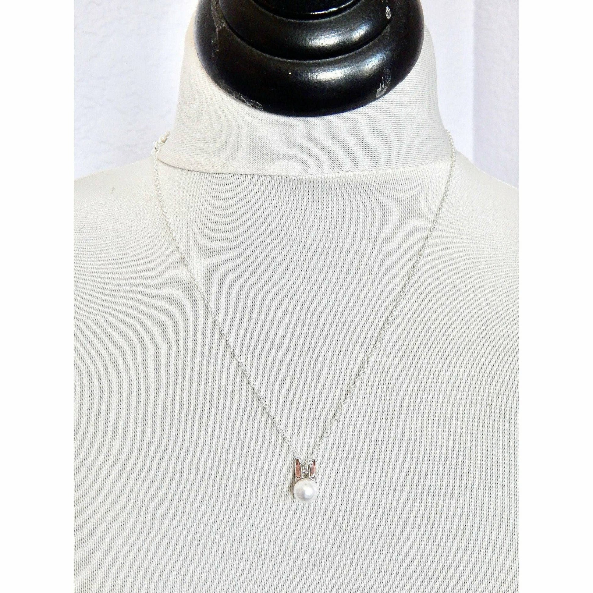 White pearl bunny with SWAROVSKI® crystals LoveYourBling