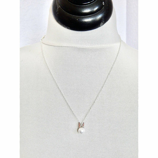 White pearl bunny with SWAROVSKI® crystals LoveYourBling