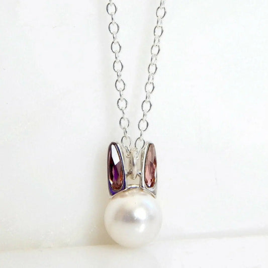 White pearl bunny with SWAROVSKI® crystals LoveYourBling