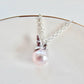 Pink unicorn pearl and crystal necklace