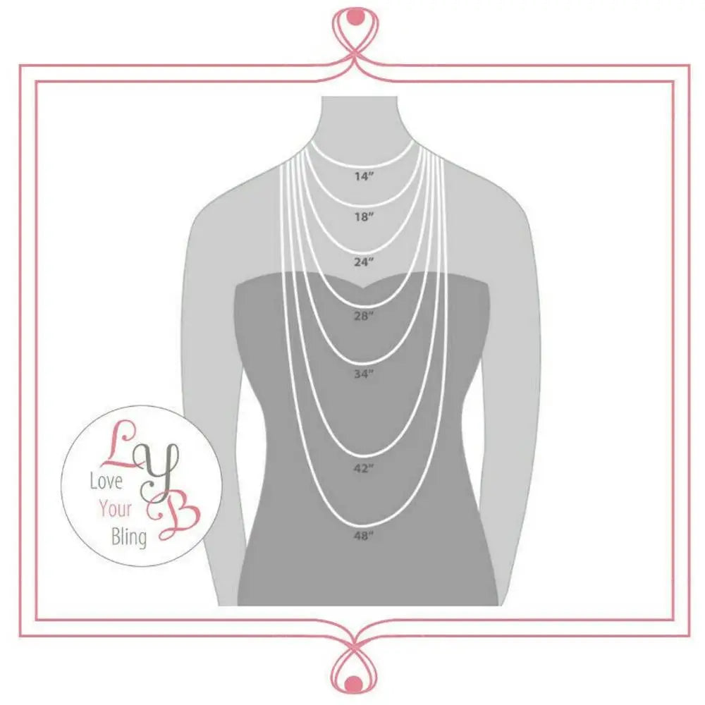 Crystal bling diamond necklace LoveYourBling