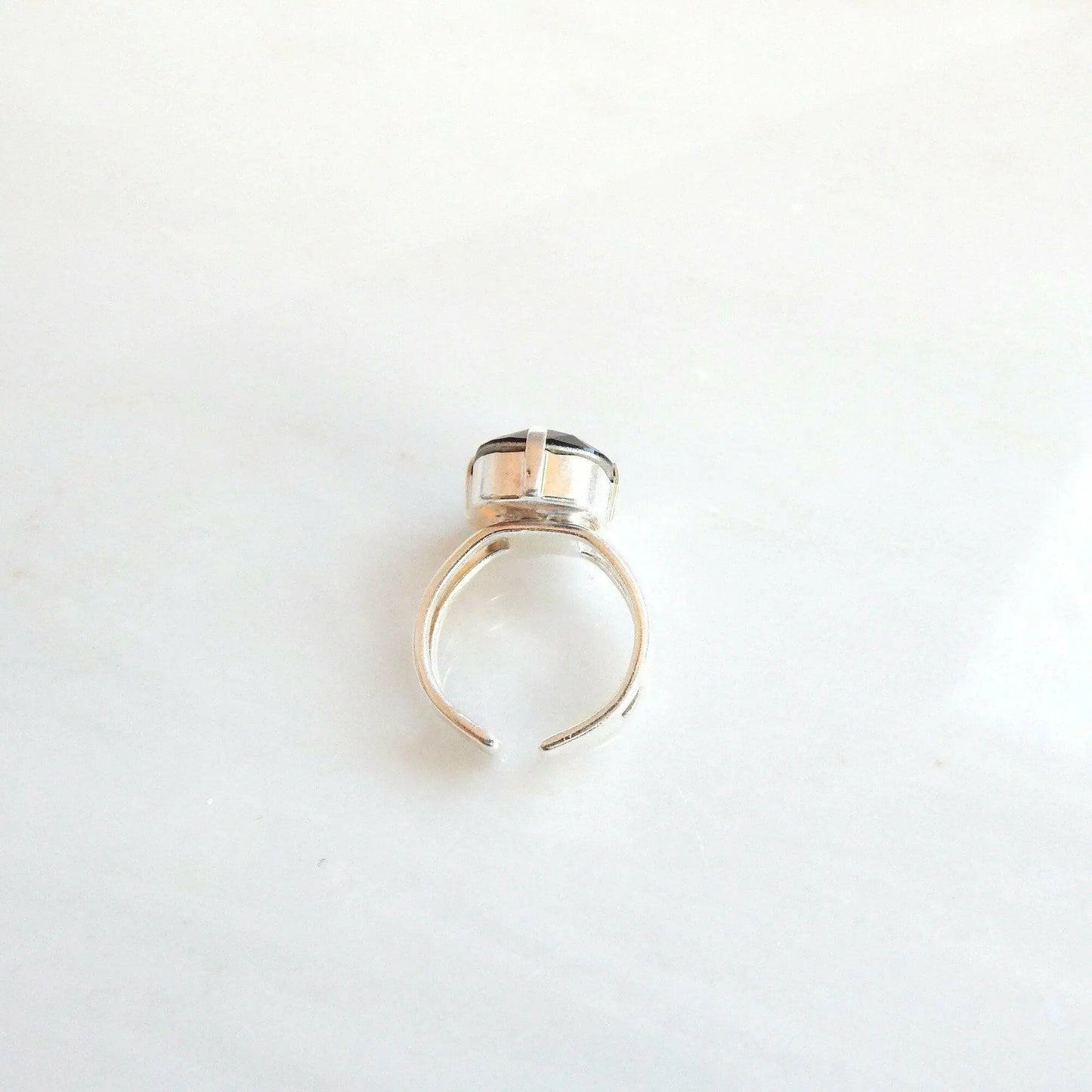 Burgundy square crystal ring LoveYourBling