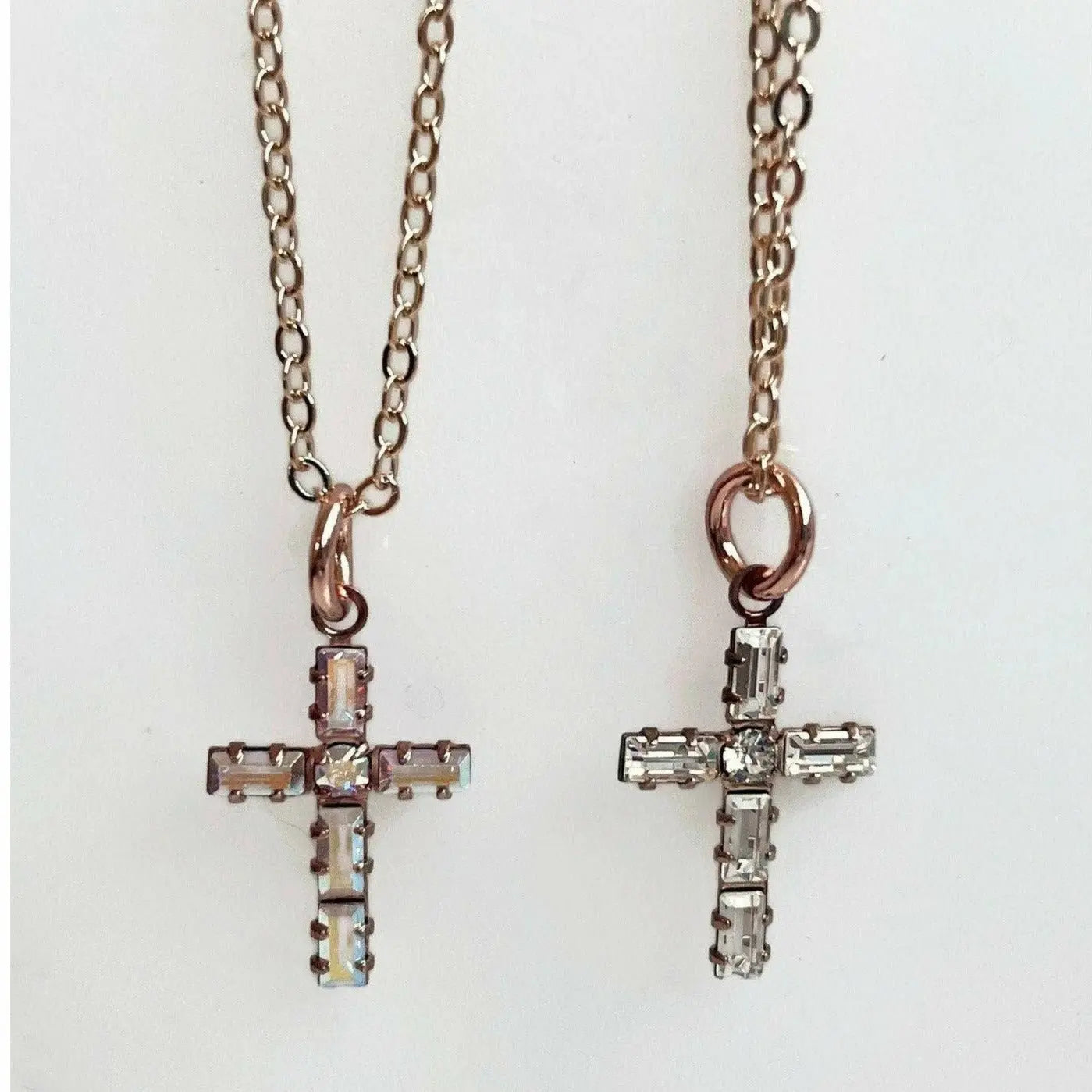 Crystal cross necklace LoveYourBling