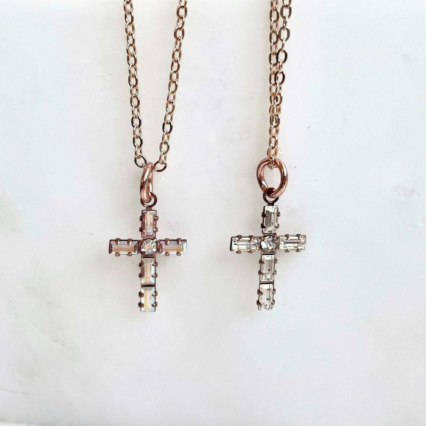 Crystal cross necklace LoveYourBling