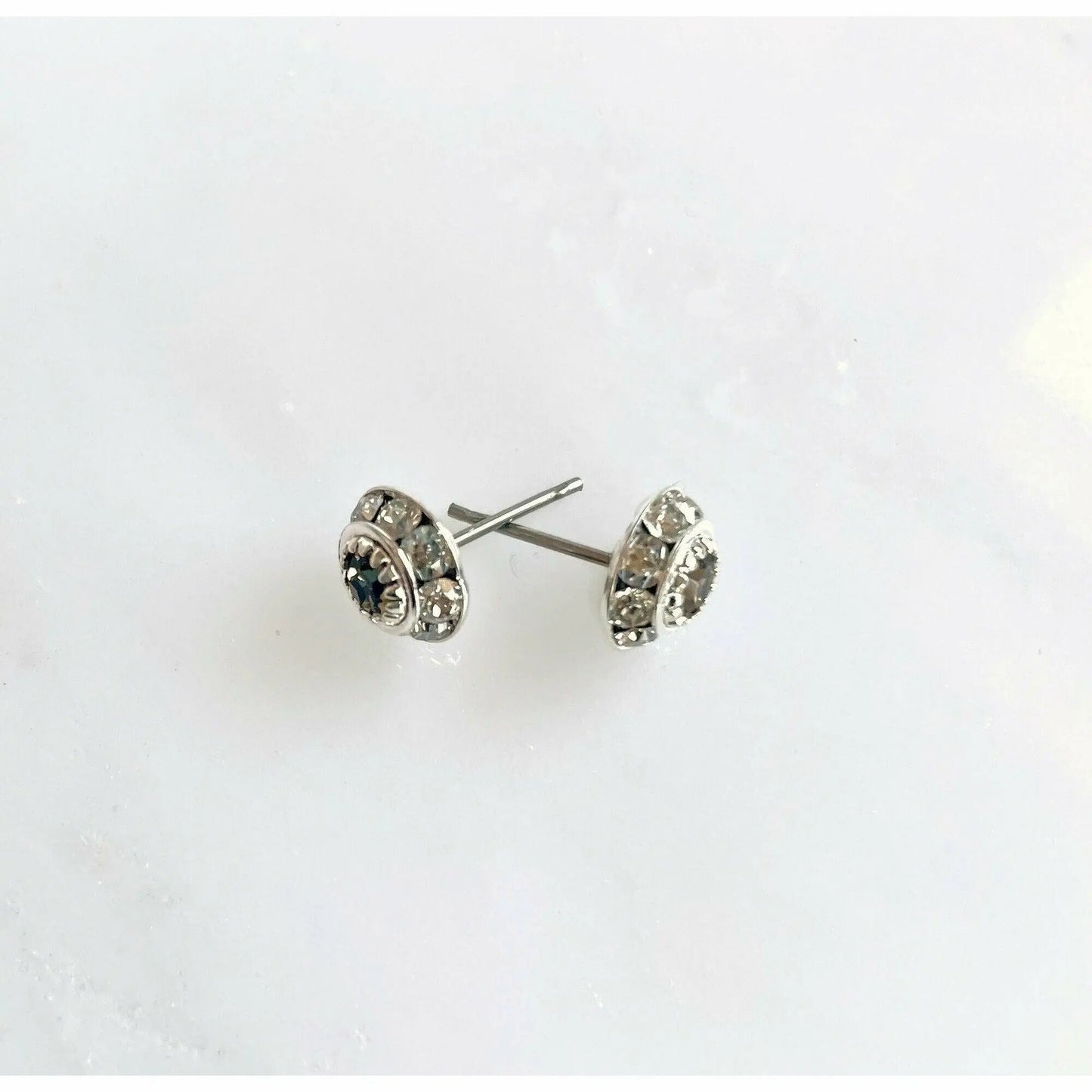 Black diamond post earrings LoveYourBling