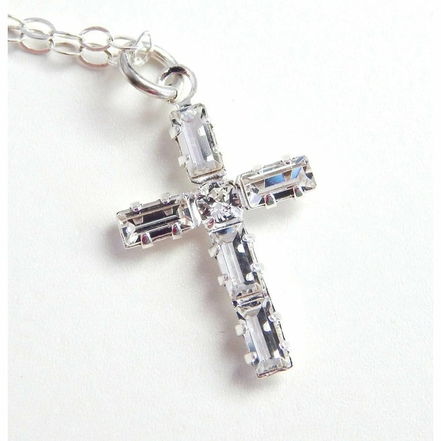 Crystal cross necklace LoveYourBling