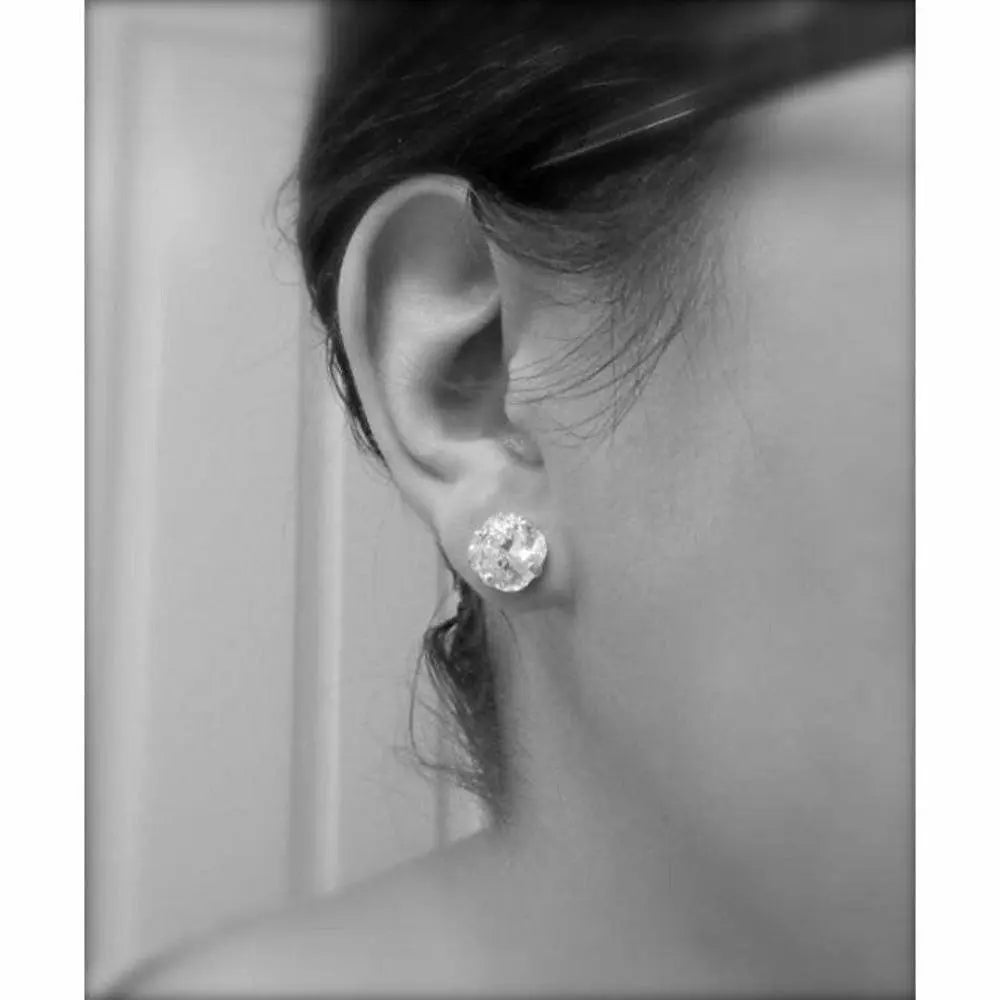 Pink crystal post earrings LoveYourBling