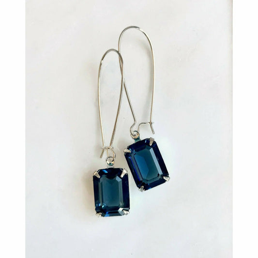 Octagon crystal earrings LoveYourBling