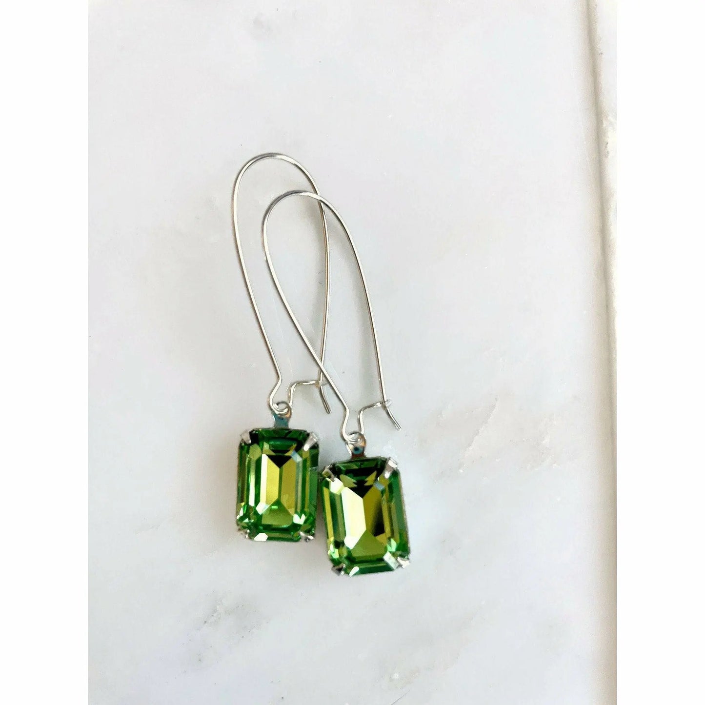 Octagon crystal earrings LoveYourBling