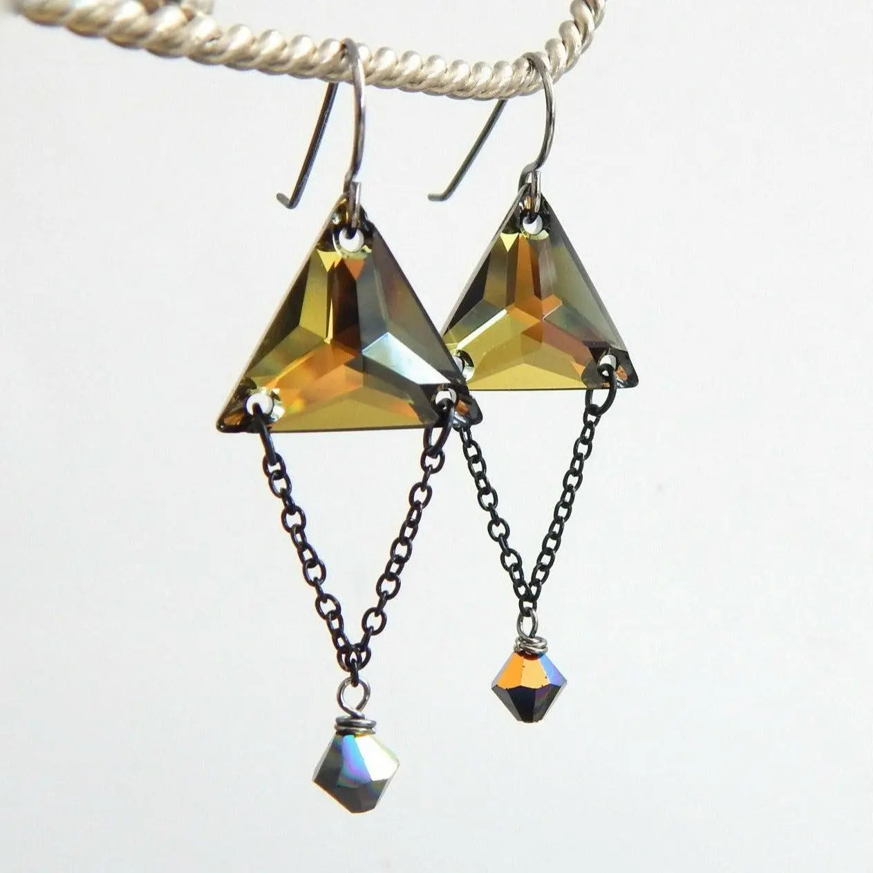 Triangle earrings as seen on The Vampire Diaries LoveYourBling
