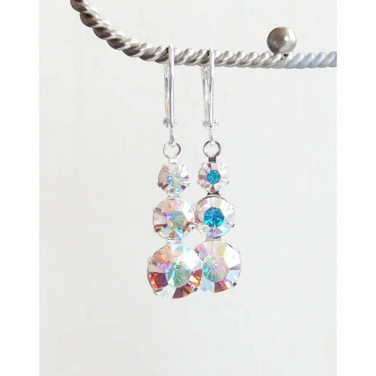 Clear AB Crystal Earrings LoveYourBling