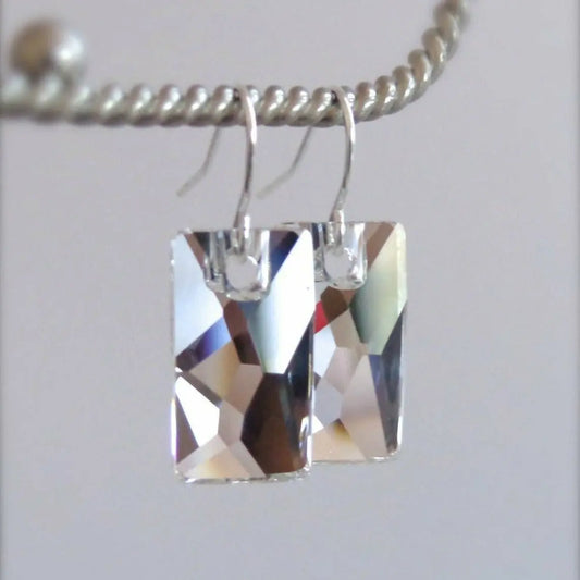 Clear Crystal Pendular Earrings LoveYourBling