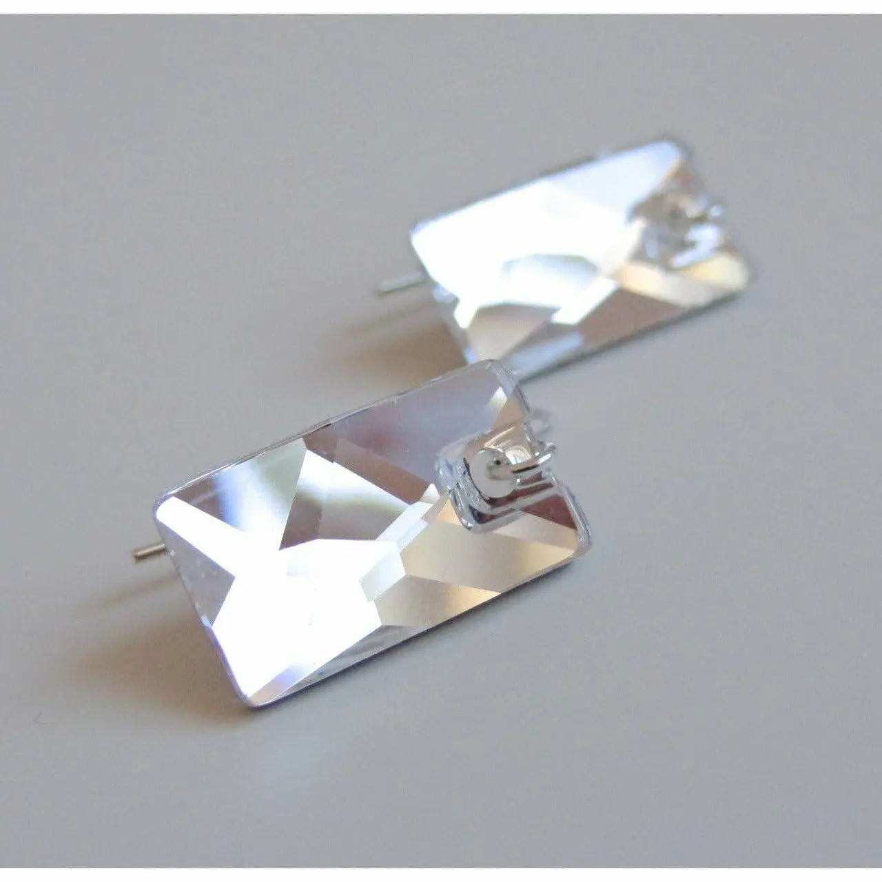 Clear Crystal Pendular Earrings LoveYourBling