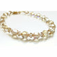 Golden shadow crystal bracelet