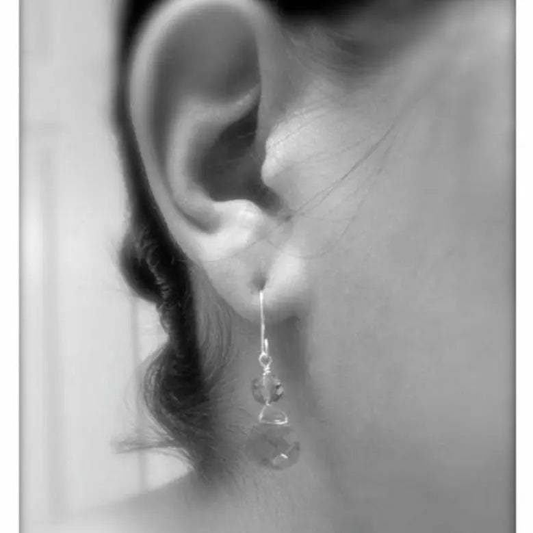 Gold crystal briolette earrings LoveYourBling