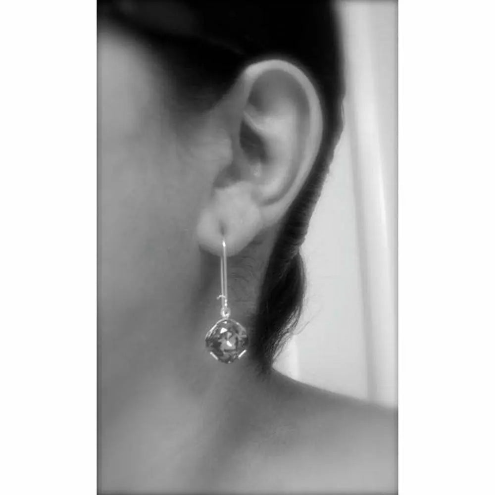 Royal Purple Crystal Dangle Earrings LoveYourBling