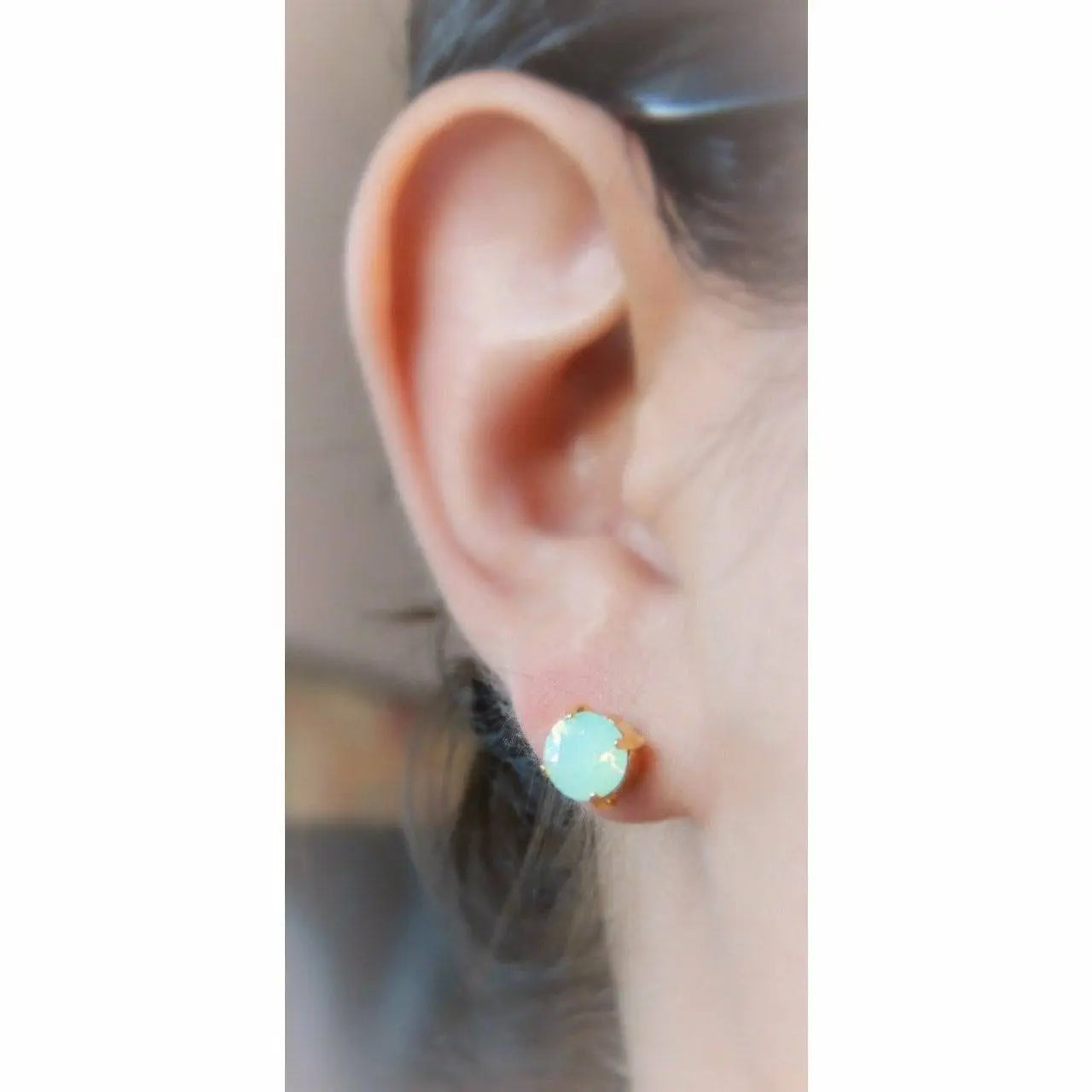 Mint opal stud earring LoveYourBling