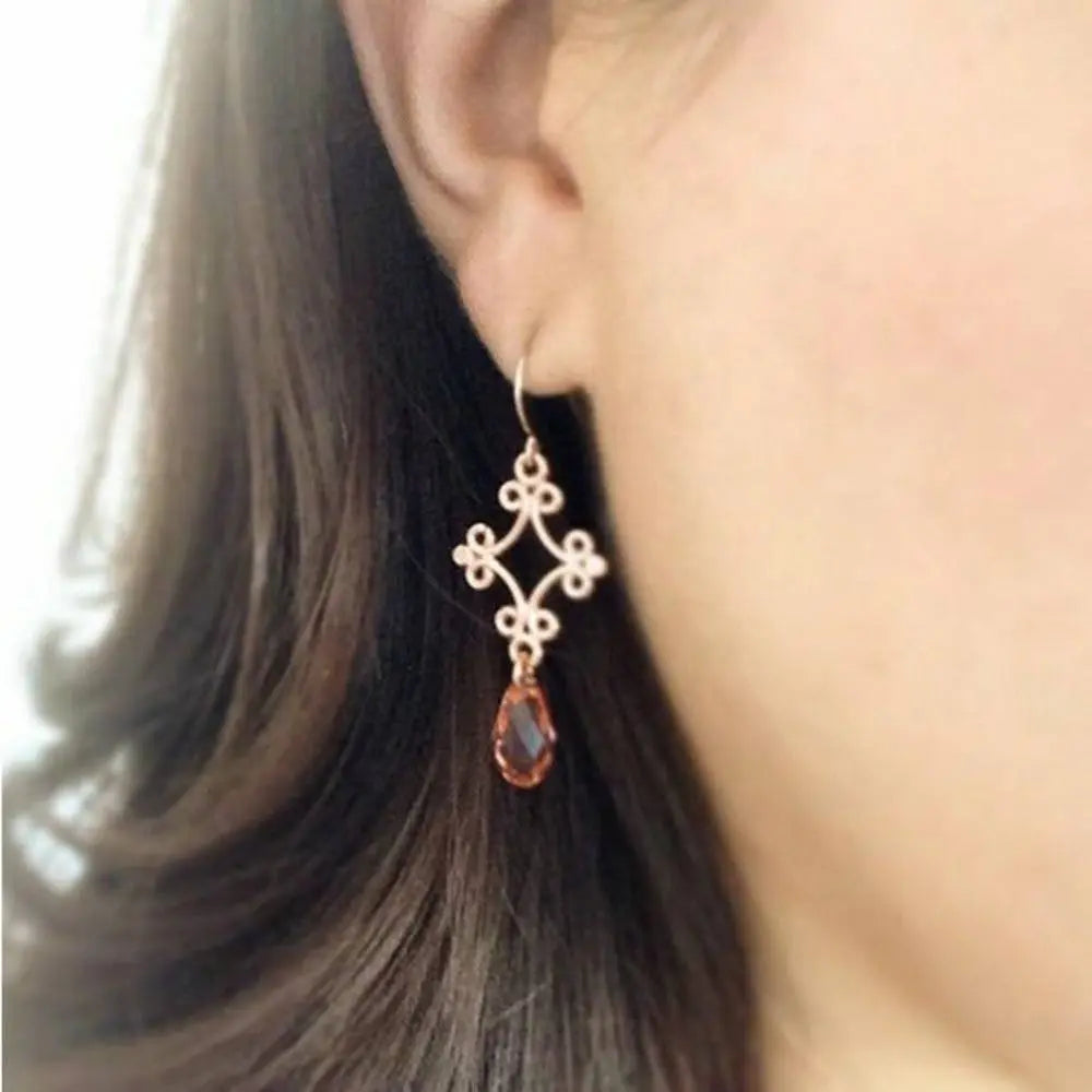 Ornate rose gold earrings LoveYourBling