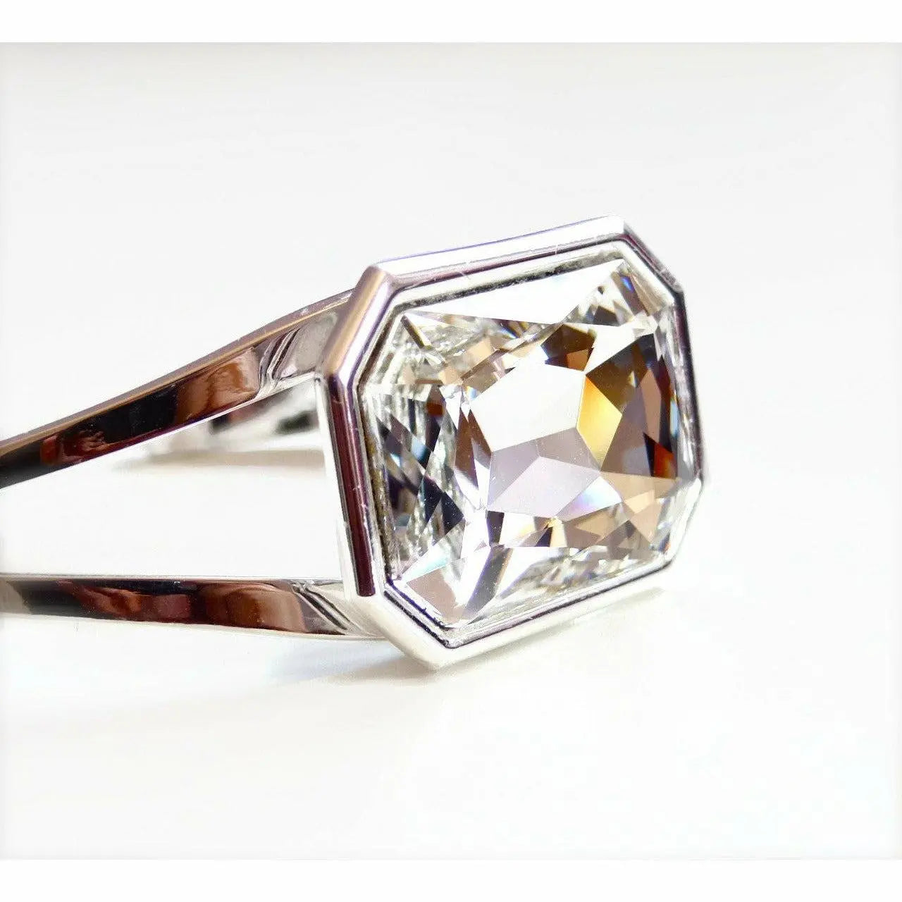 Clear crystal cuff bracelet LoveYourBling