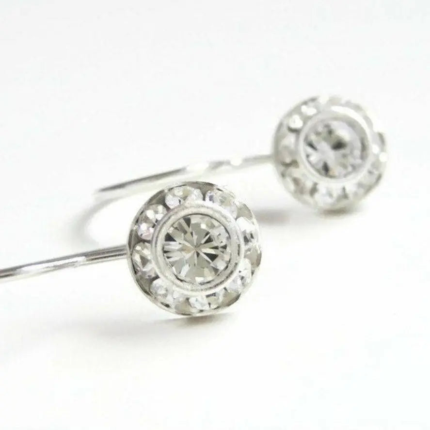 Clear crystal dangle earring LoveYourBling