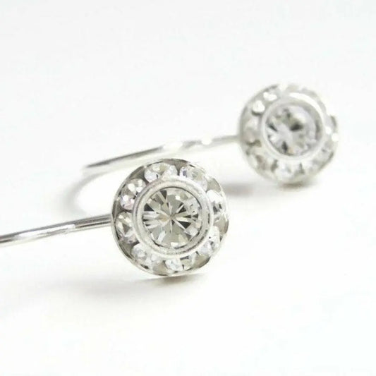 Clear crystal dangle earring LoveYourBling