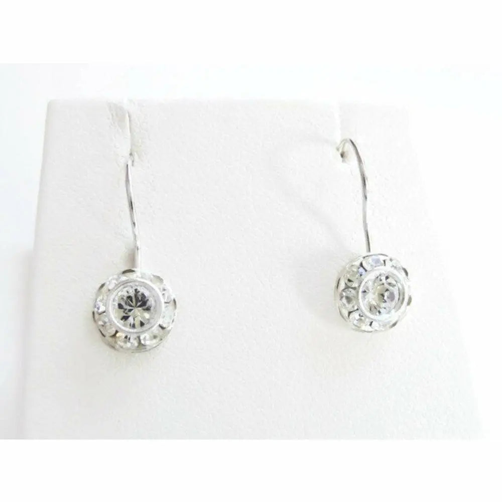Clear crystal dangle earring LoveYourBling